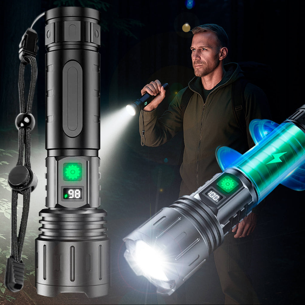 UltraStrong Nachtsicht Taschenlampe Pro – Wiederaufladbare Aluminiumlampe | Karnz