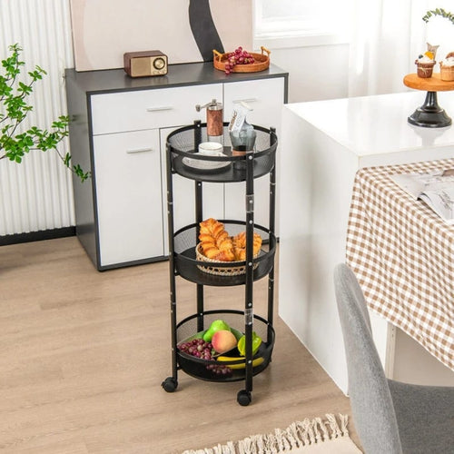 3-stufige faltbare Eisenlagerregal Karnz