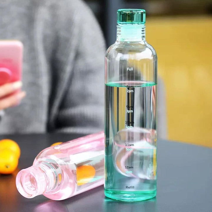Plastik-Wasserflaschen Mit Zeitmarkierung 500 ML Karnz