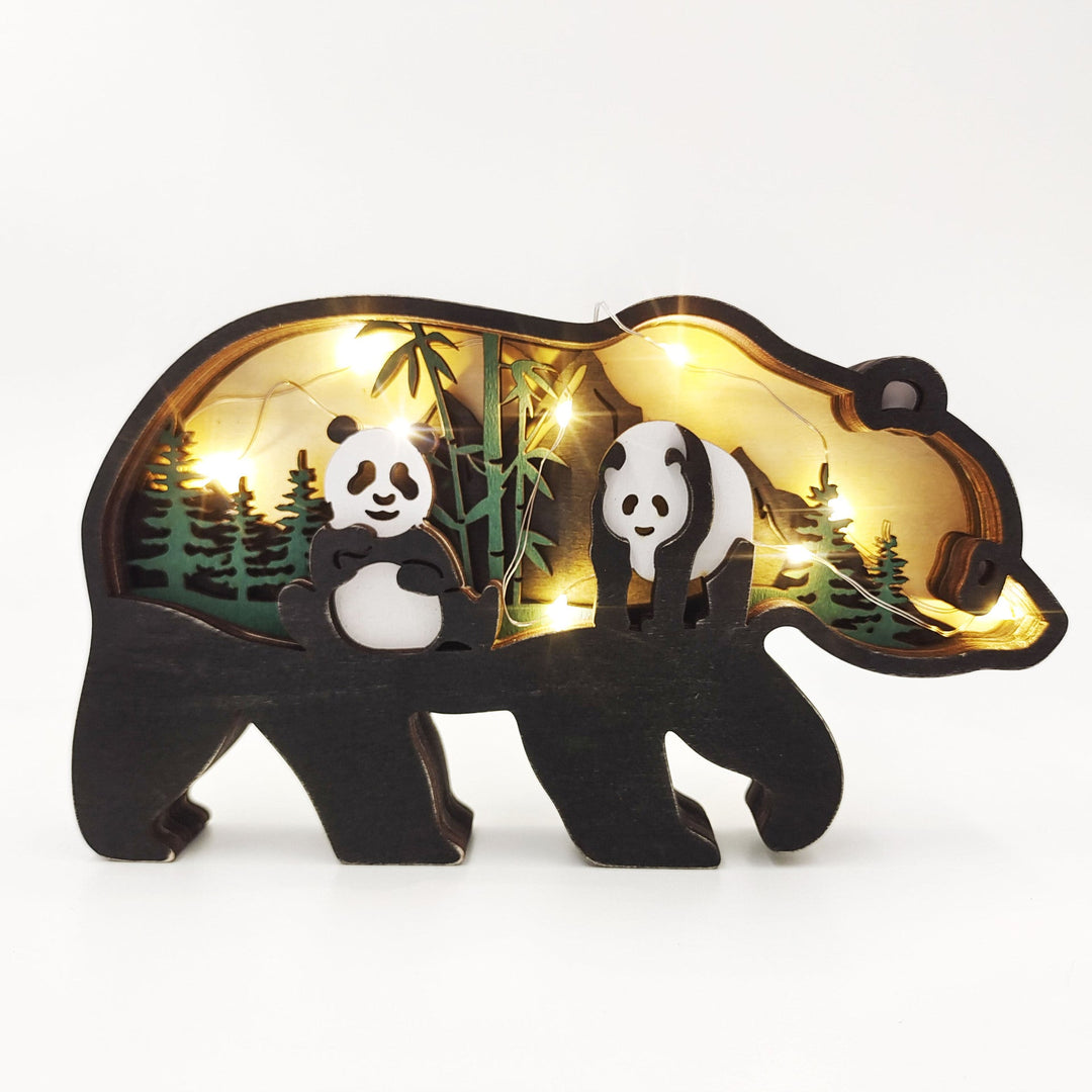 3D Kreatives Holz Tier Schnitzerei Handwerksgeschenk | Karnz
