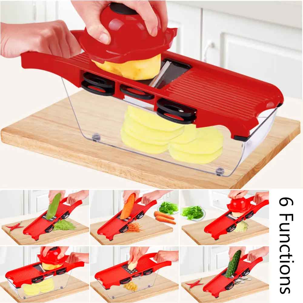 6 In 1 Mandoline Schneider Gemüseschneider Karnz