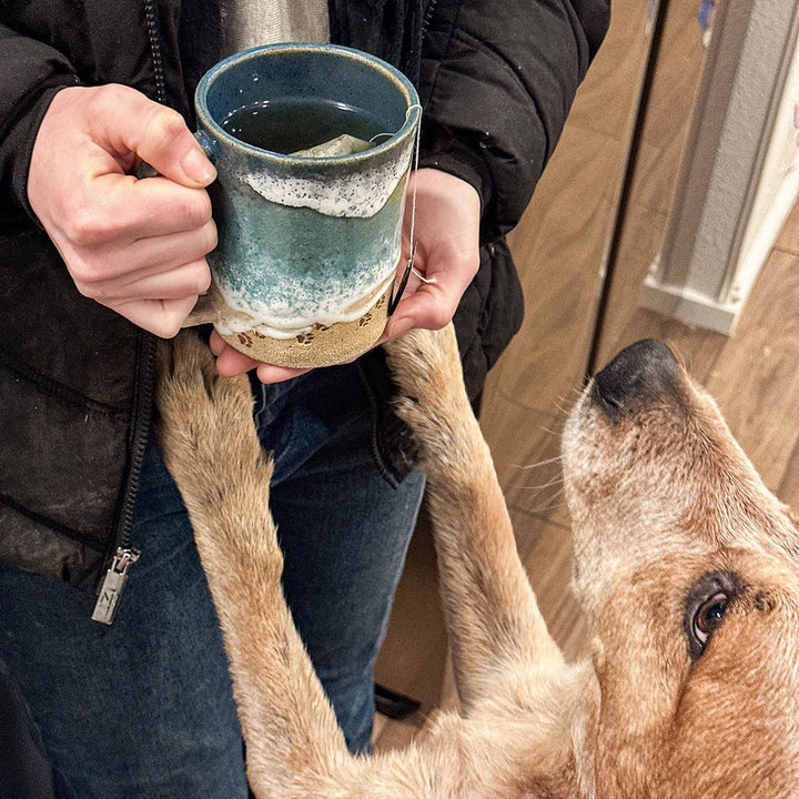 Paw 3D Gedruckte Keramische Küstenkaffeetasse | Karnz
