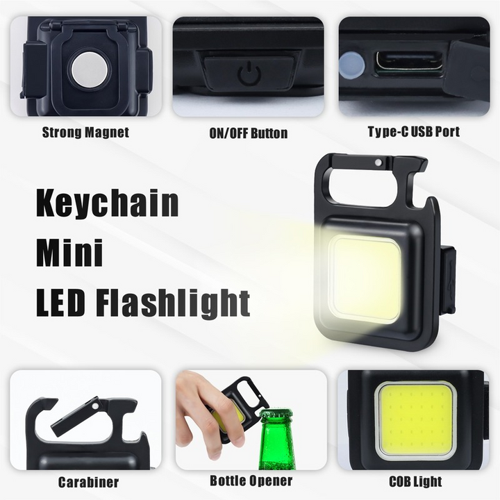 Mini tragbare LED Schlüsselanhänger Licht Multifunktions Karnz