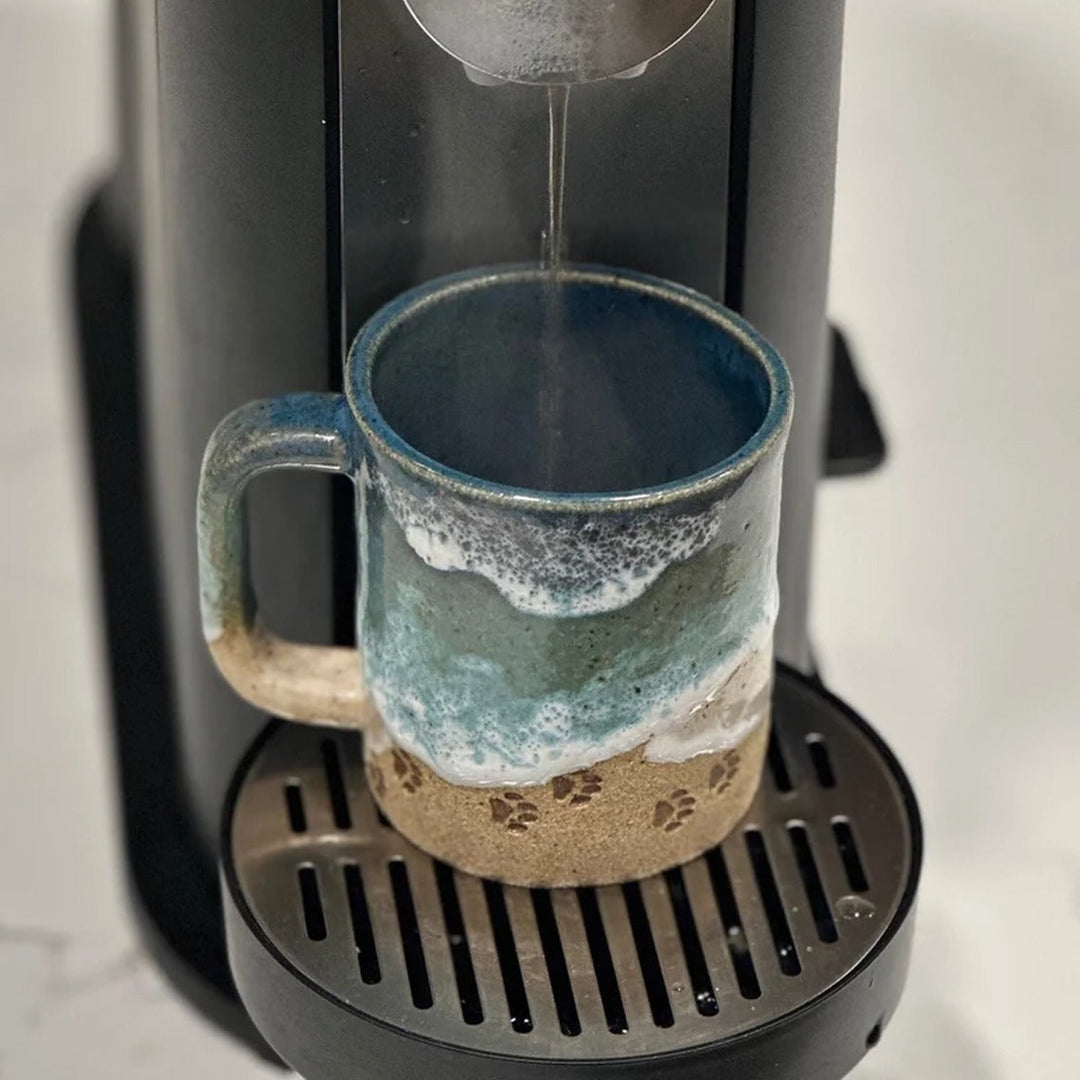 Paw 3D Gedruckte Keramische Küstenkaffeetasse | Karnz