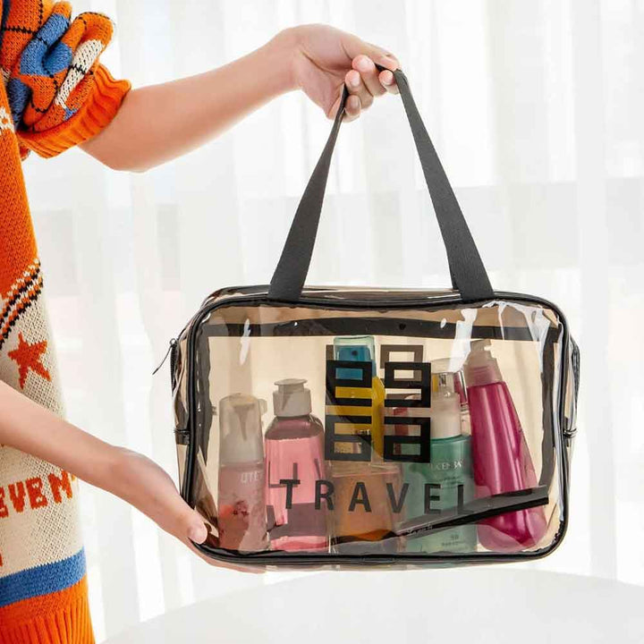 Reise Kosmetikbeutel Organizer Transparent Karnz