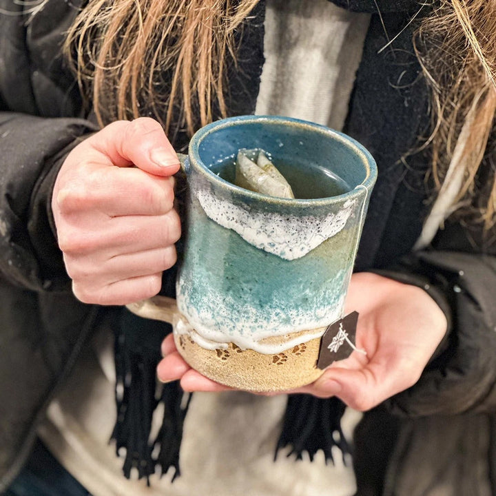Paw 3D Gedruckte Keramische Küstenkaffeetasse | Karnz