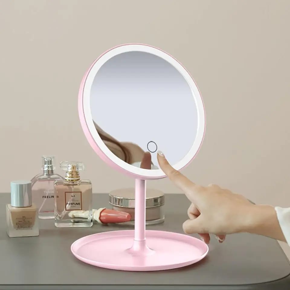 Selfie-Ringleuchte mit Makeup-Spiegel & Telefonhalter Kit Karnz