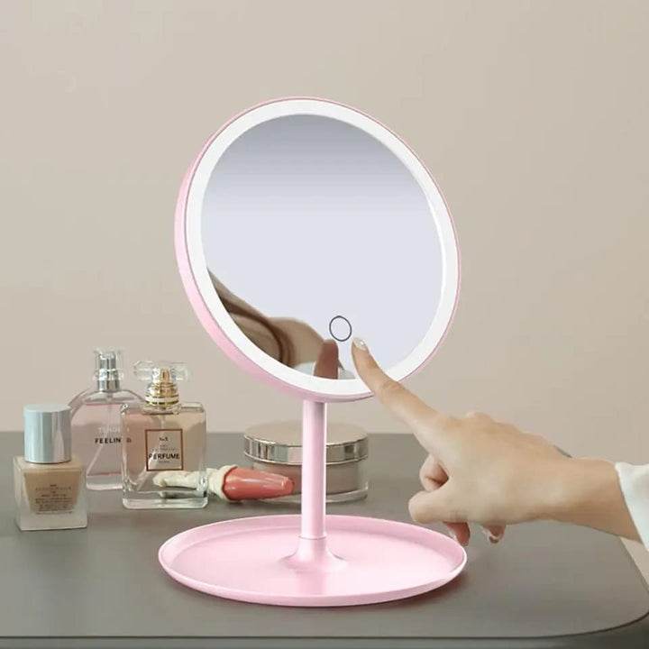 Selfie-Ringleuchte mit Makeup-Spiegel & Telefonhalter Kit Karnz
