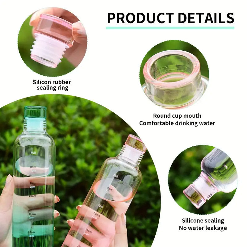 Plastik-Wasserflaschen Mit Zeitmarkierung 500 ML Karnz