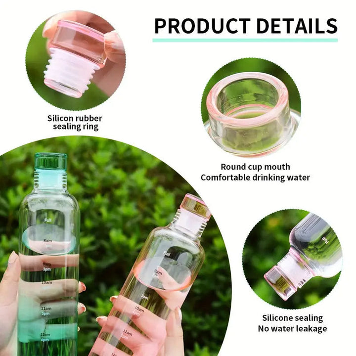 Plastik-Wasserflaschen Mit Zeitmarkierung 500 ML Karnz