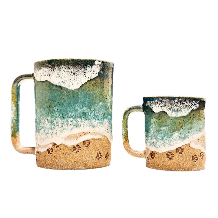 Paw 3D Gedruckte Keramische Küstenkaffeetasse | Karnz