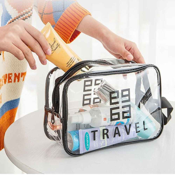 Reise Kosmetikbeutel Organizer Transparent Karnz