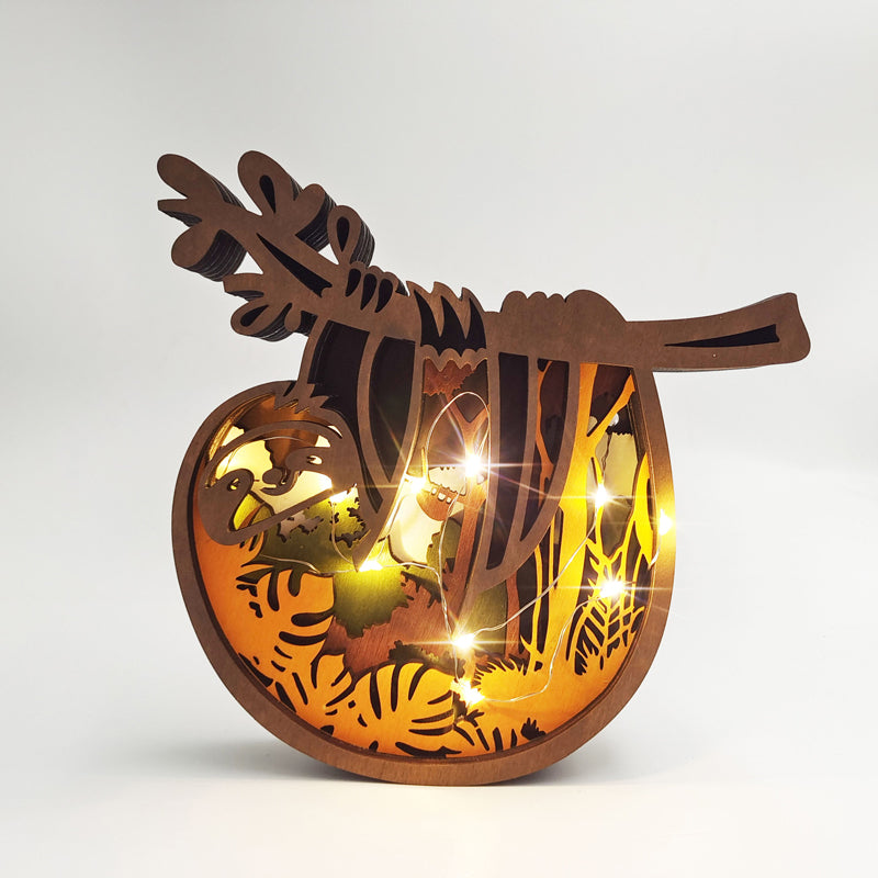 3D Kreatives Holz Tier Schnitzerei Handwerksgeschenk | Karnz