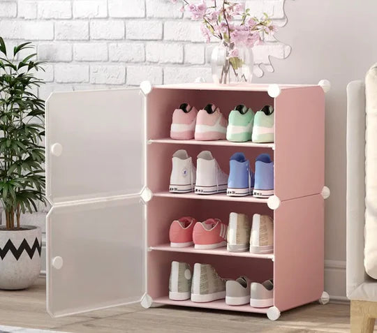 Platzsparende, stapelbare Schuhregale, Organizer-Schrankregale Karnz