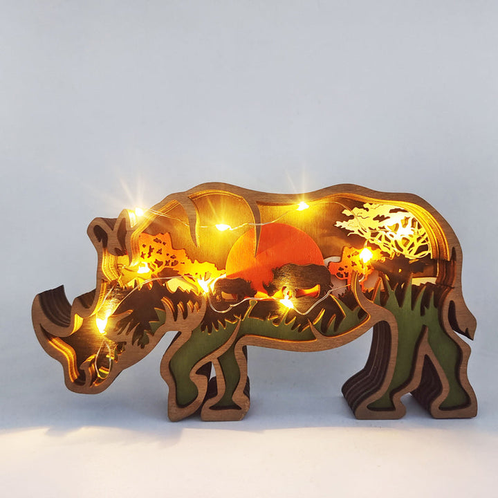 3D Kreatives Holz Tier Schnitzerei Handwerksgeschenk | Karnz