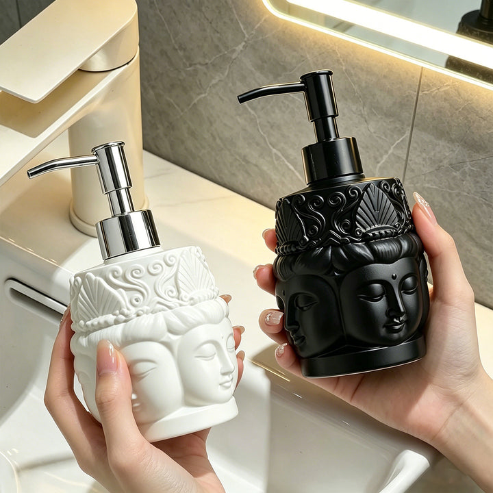 Seifenspender Buddhakopf, Pumpflasche