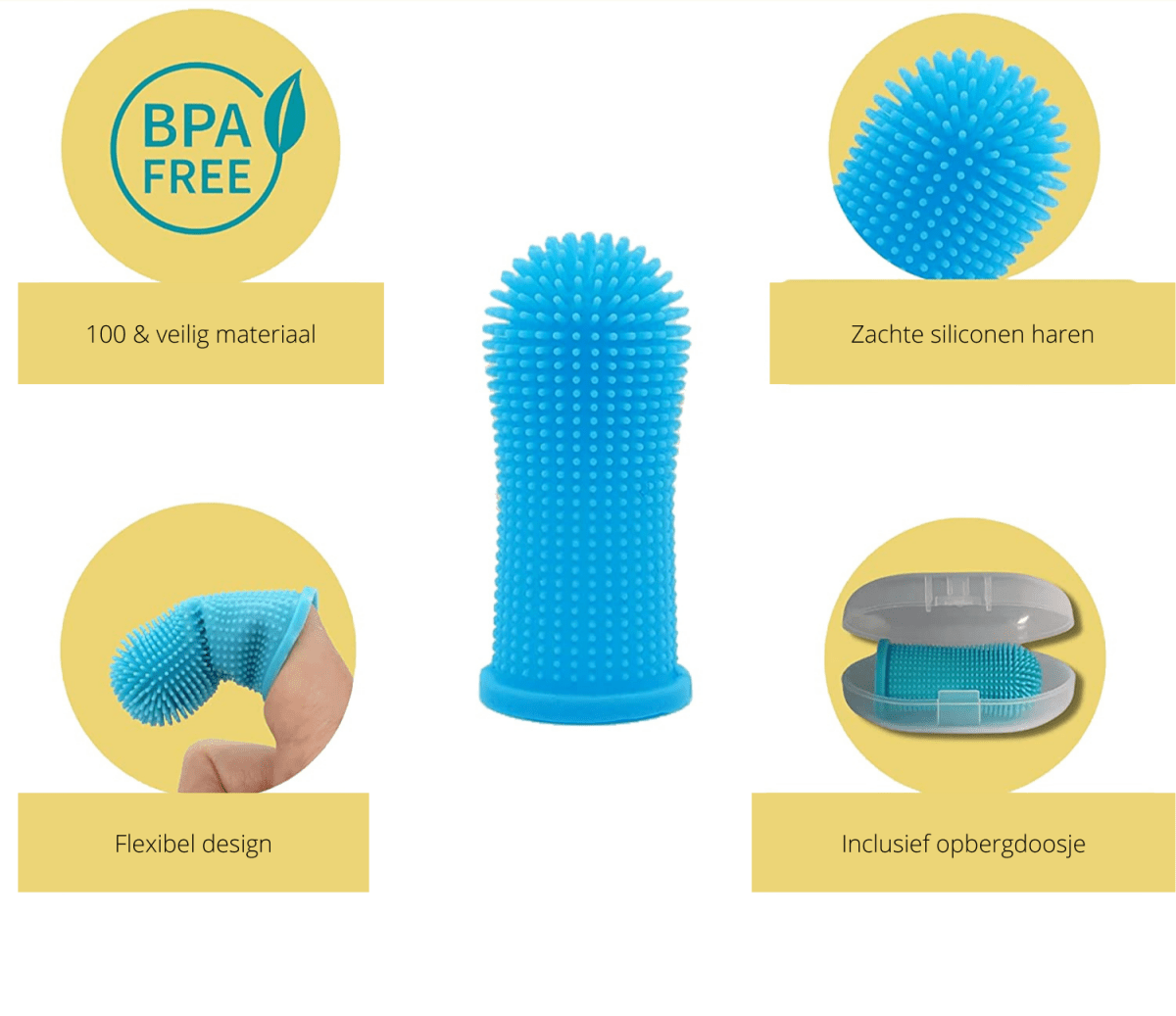 PAWCLEAN PRO – 360° Silikon-Fingerzahnbürste für stressfreie Zahnpflege bei Hunden