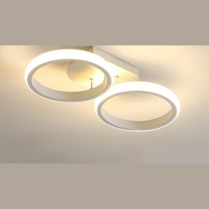Moderner LED Ring-Kronleuchter – Minimalistische Deckenleuchte für Wohnzimmer und Essbereich | Karnz