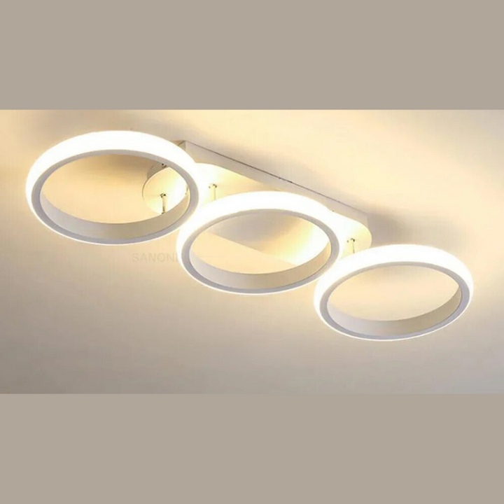 Moderner LED Ring-Kronleuchter – Minimalistische Deckenleuchte für Wohnzimmer und Essbereich | Karnz