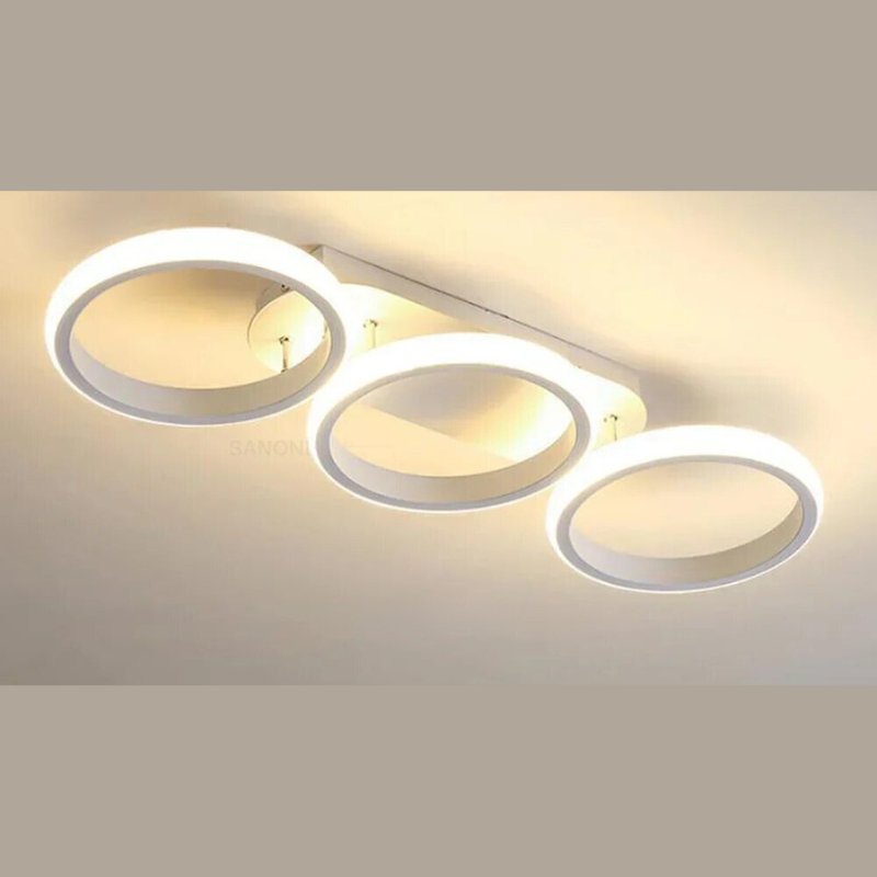 Moderner LED Ring-Kronleuchter – Minimalistische Deckenleuchte für Wohnzimmer und Essbereich | Karnz