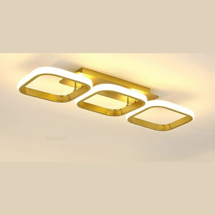 Moderner LED Ring-Kronleuchter – Minimalistische Deckenleuchte für Wohnzimmer und Essbereich | Karnz