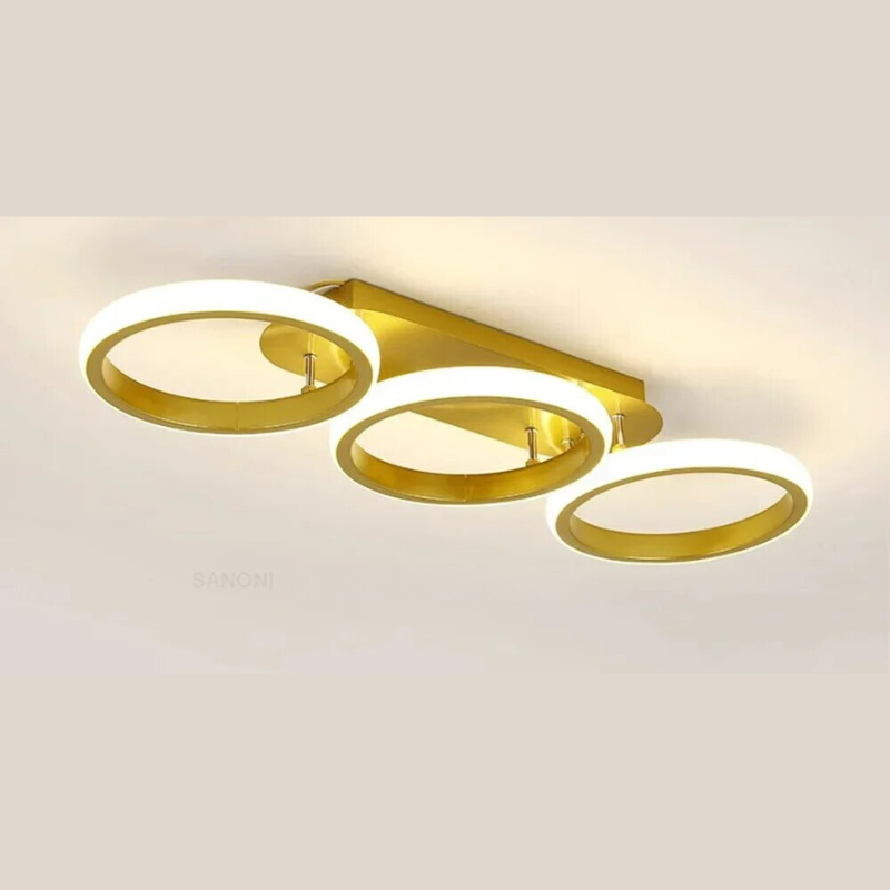 Moderner LED Ring-Kronleuchter – Minimalistische Deckenleuchte für Wohnzimmer und Essbereich | Karnz