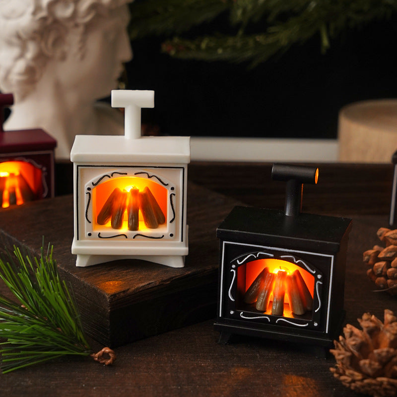 LED-Kamin-Nachtlicht im Retro-Stil