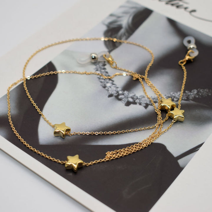 Star-Detail Schichten Brille Kette Karnz