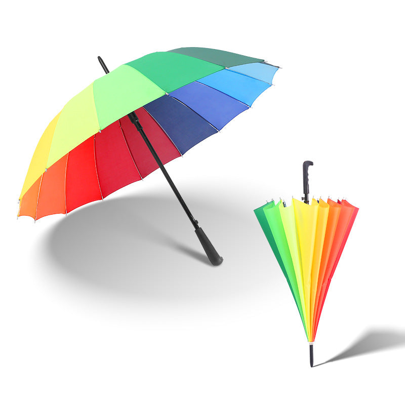 Damen farbenfroher Regenschirm mit innovativem Faltmechanismus Karnz