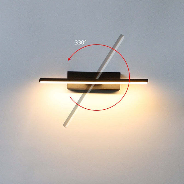 Moderne, schlichte, drehbare Wandleuchte