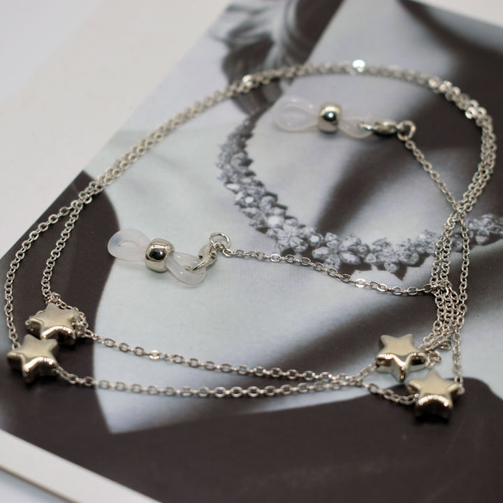 Star-Detail Schichten Brille Kette Karnz