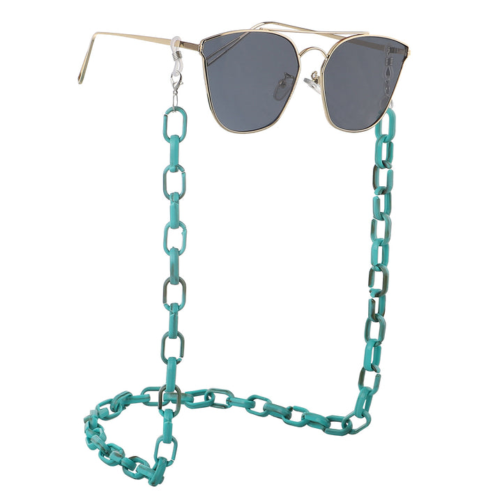 Chunky Acryl Brillen Kette Karnz