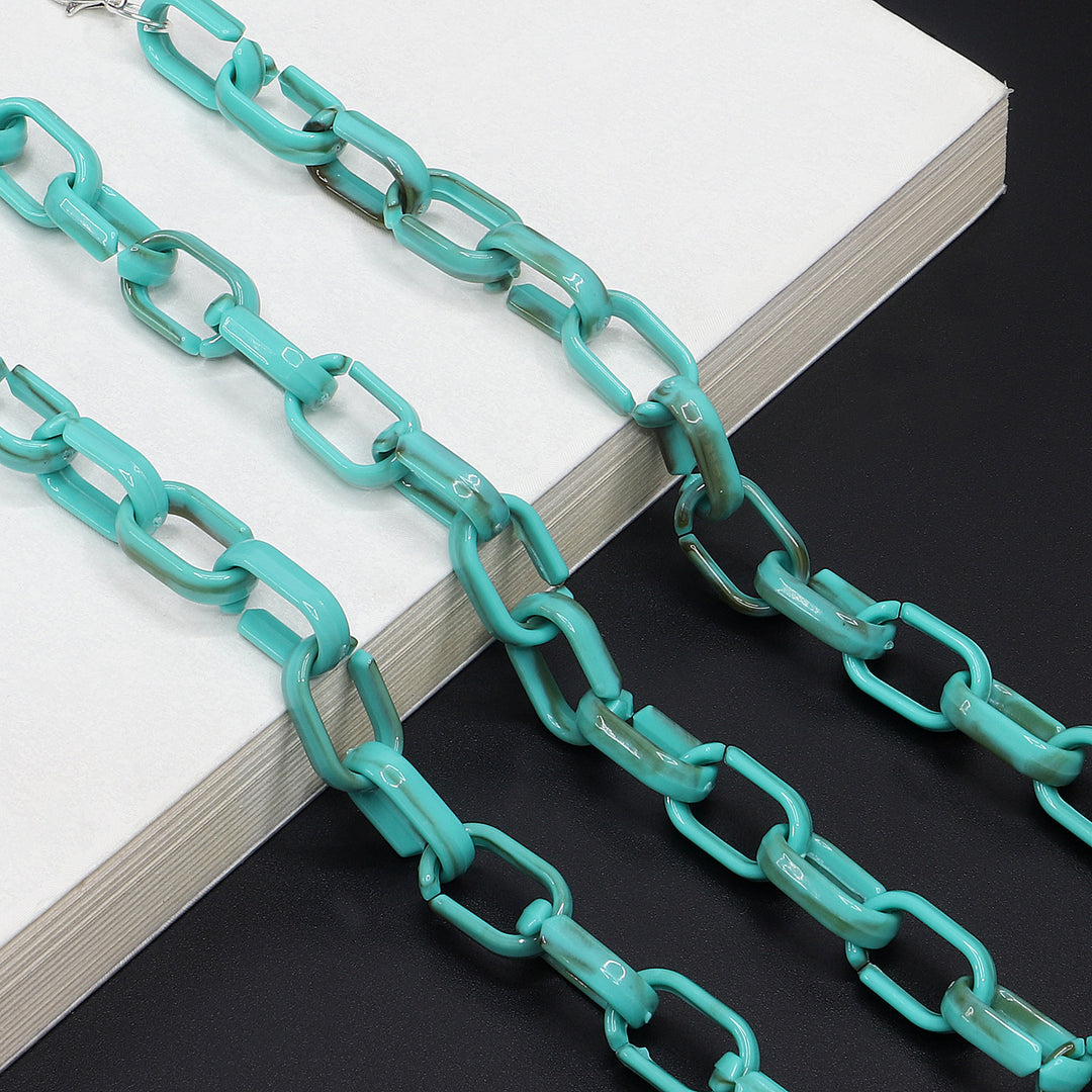 Chunky Acryl Brillen Kette Karnz