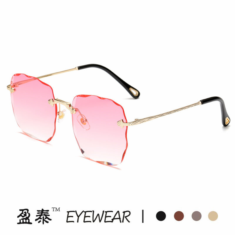 Damen extravagante Sonnenbrille mit blumenförmigem Design und hochwertigem UV-Schutz Karnz