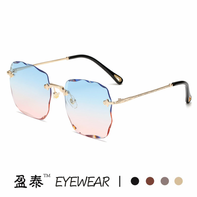 Damen extravagante Sonnenbrille mit blumenförmigem Design und hochwertigem UV-Schutz Karnz