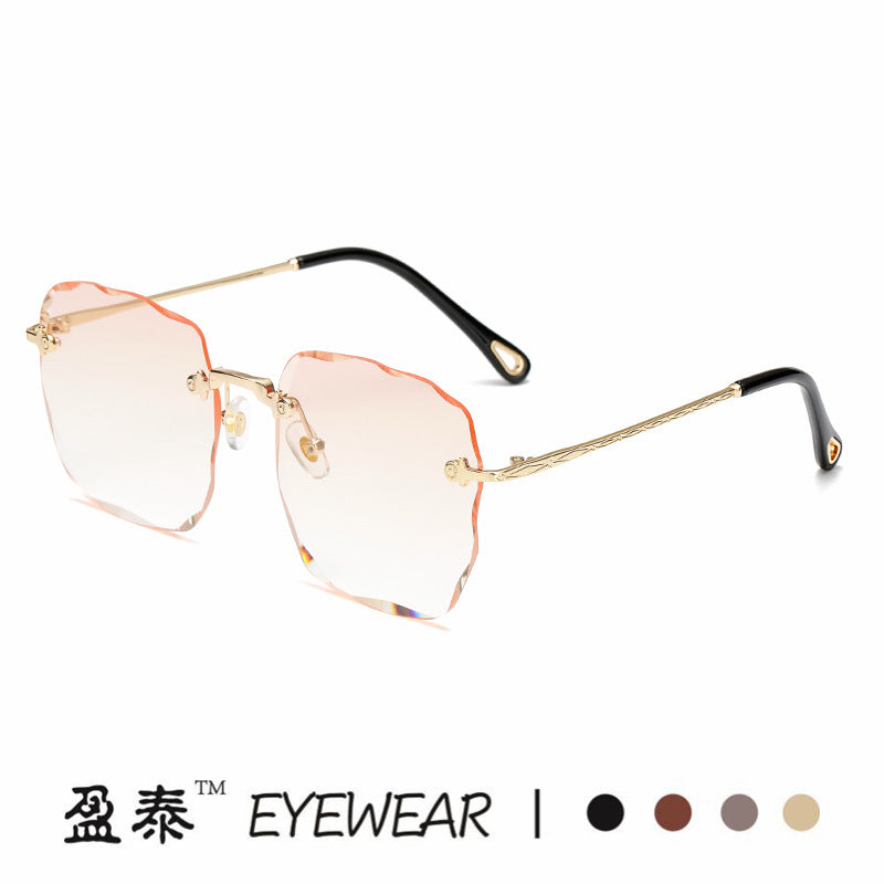 Damen extravagante Sonnenbrille mit blumenförmigem Design und hochwertigem UV-Schutz Karnz
