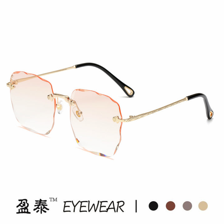 Damen extravagante Sonnenbrille mit blumenförmigem Design und hochwertigem UV-Schutz Karnz