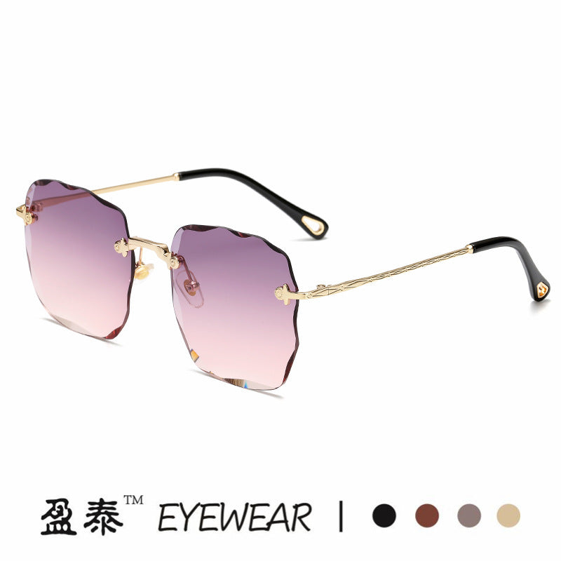 Damen extravagante Sonnenbrille mit blumenförmigem Design und hochwertigem UV-Schutz Karnz