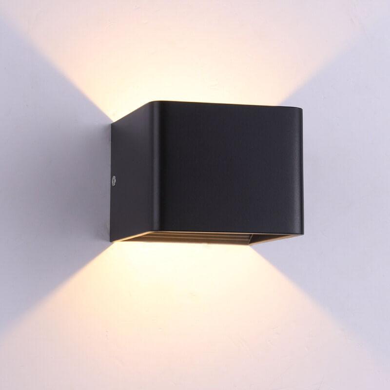 Moderne LED-Mini-Wandleuchte (quadratisch) | Aluminium | Multifunktionale Beleuchtung für Wohn- und Schlafzimmer