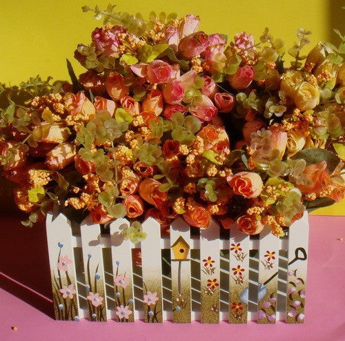 Dekorative Blumenanzeige