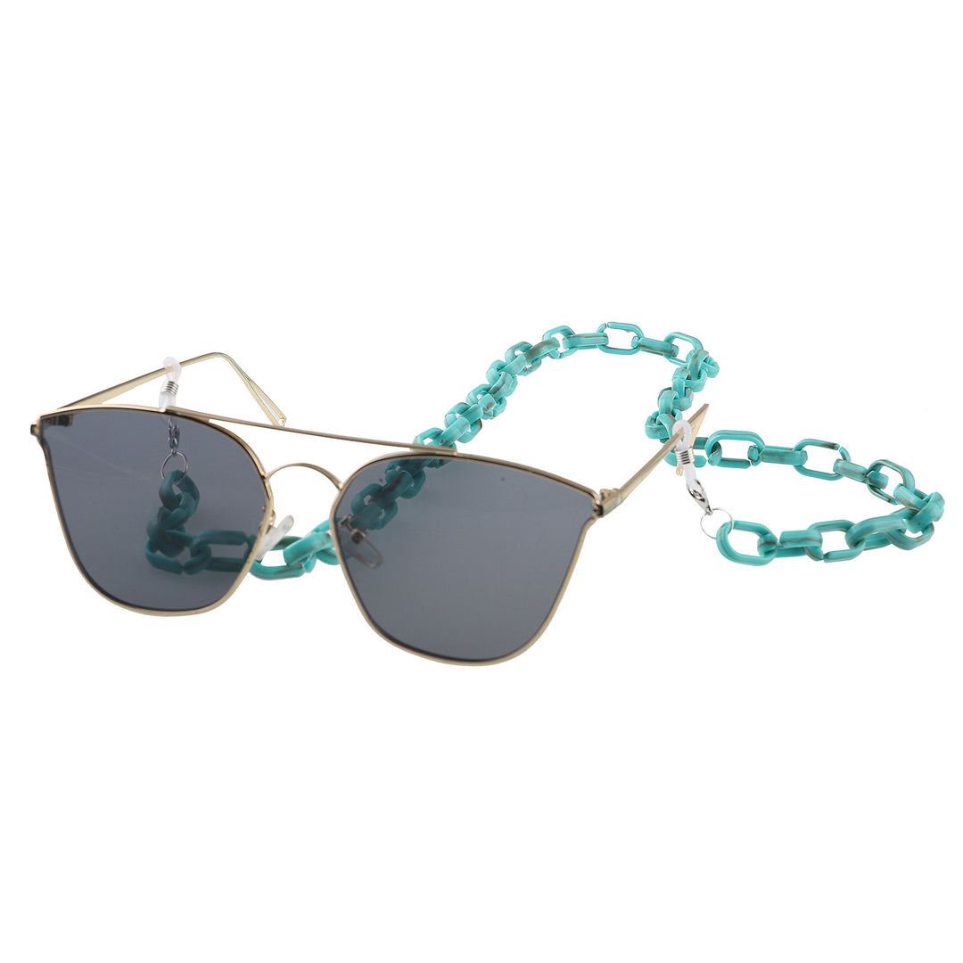 Chunky Acryl Brillen Kette Karnz