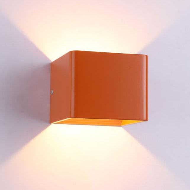 Moderne LED-Mini-Wandleuchte (quadratisch) | Aluminium | Multifunktionale Beleuchtung für Wohn- und Schlafzimmer