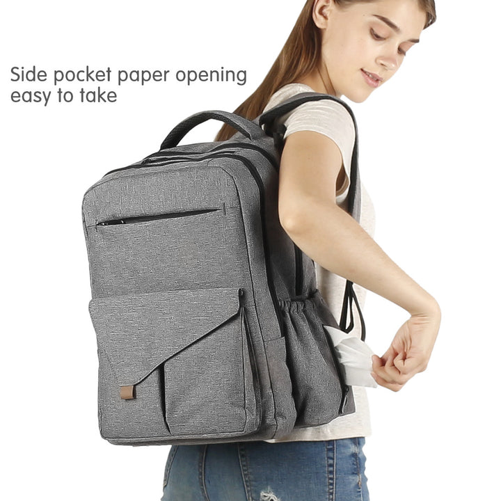 Eleganter Laptop-Rucksack mit Verstärktem Rücken und Isolierten Fächern Karnz