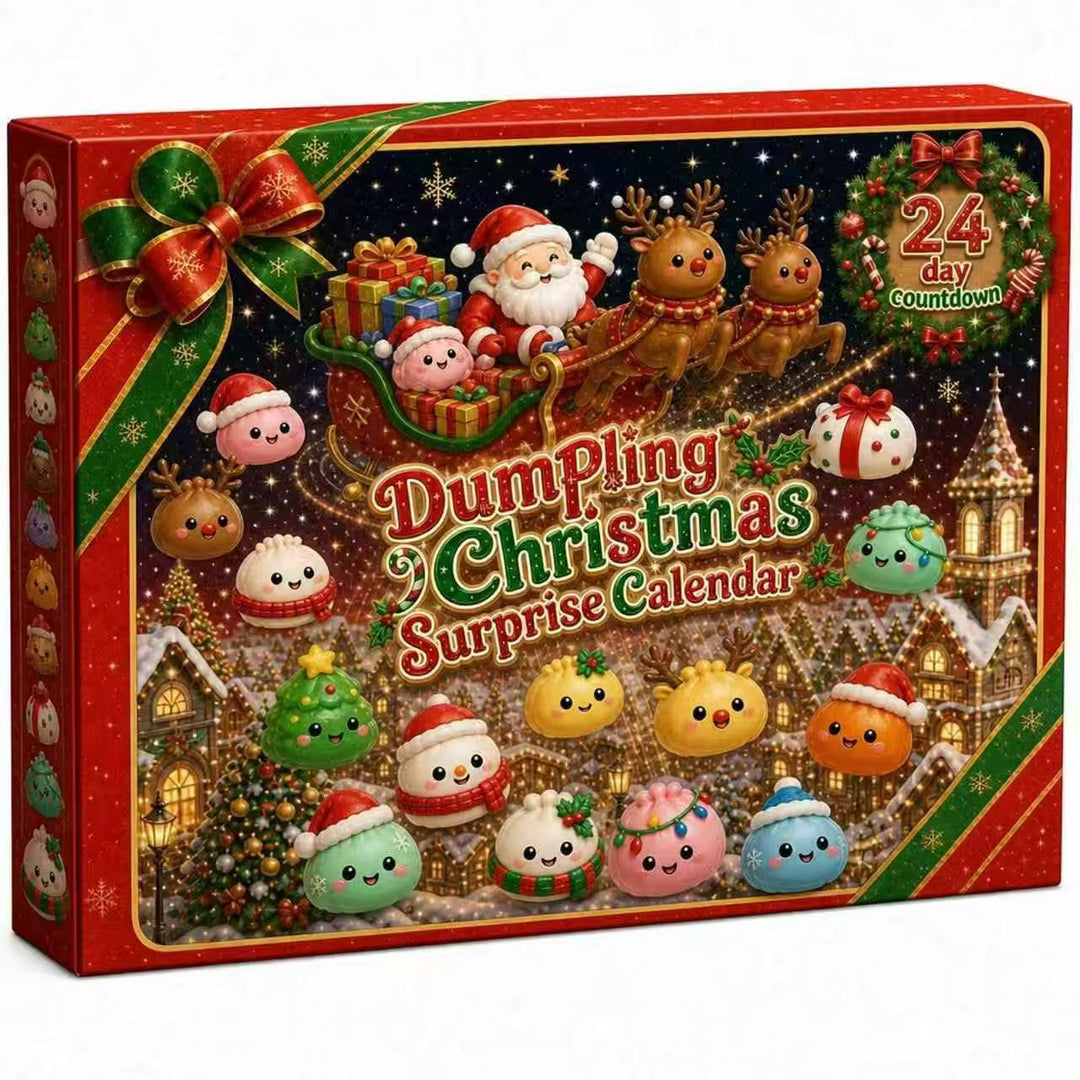 Weihnachts-Adventskalender mit sensorischen Dekofiguren