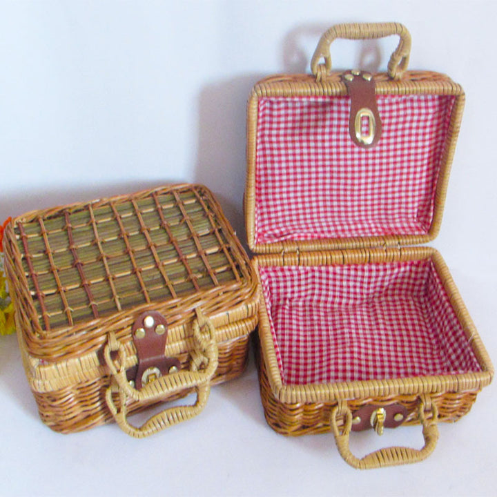 Handgefertigtes Wicker Aufbewahrungskorb Set Karnz