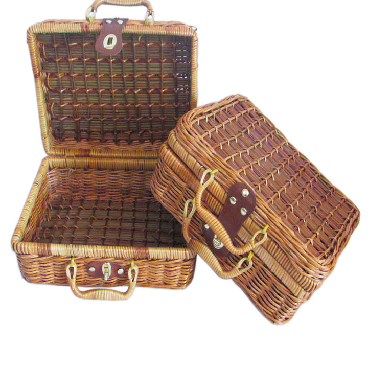Handgefertigtes Wicker Aufbewahrungskorb Set Karnz