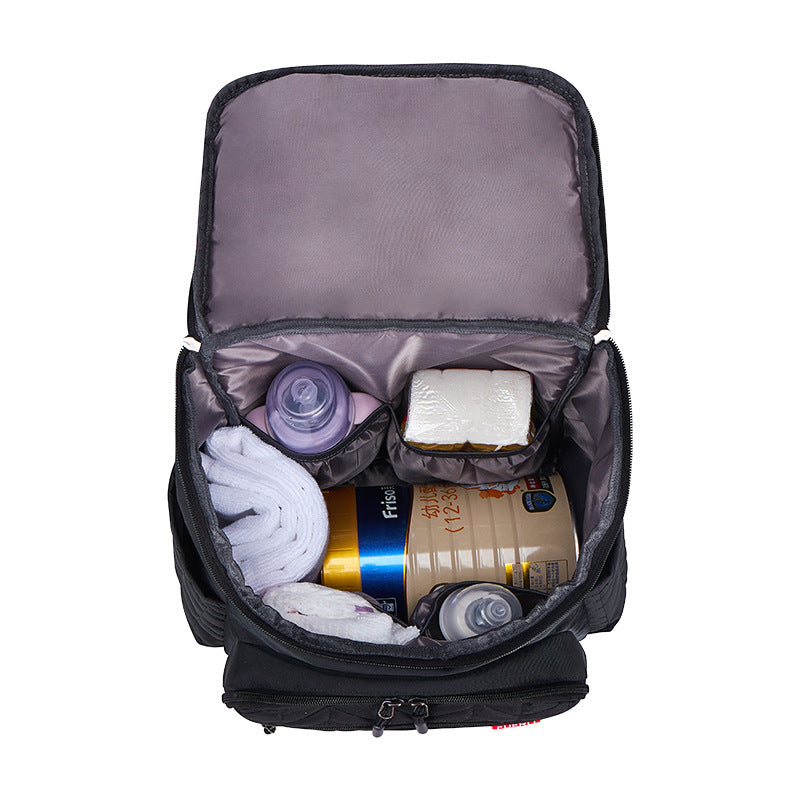 Schicke gesteppt Multi-Fach Rucksack Karnz