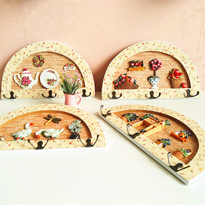 Dekorativer Wandhakenregalset
