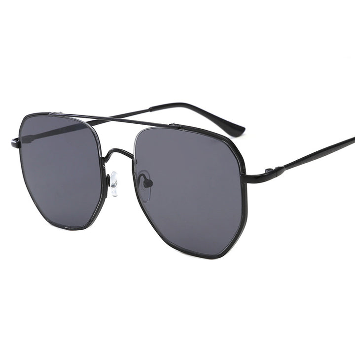 Damen moderne geometrische Sonnenbrille Karnz