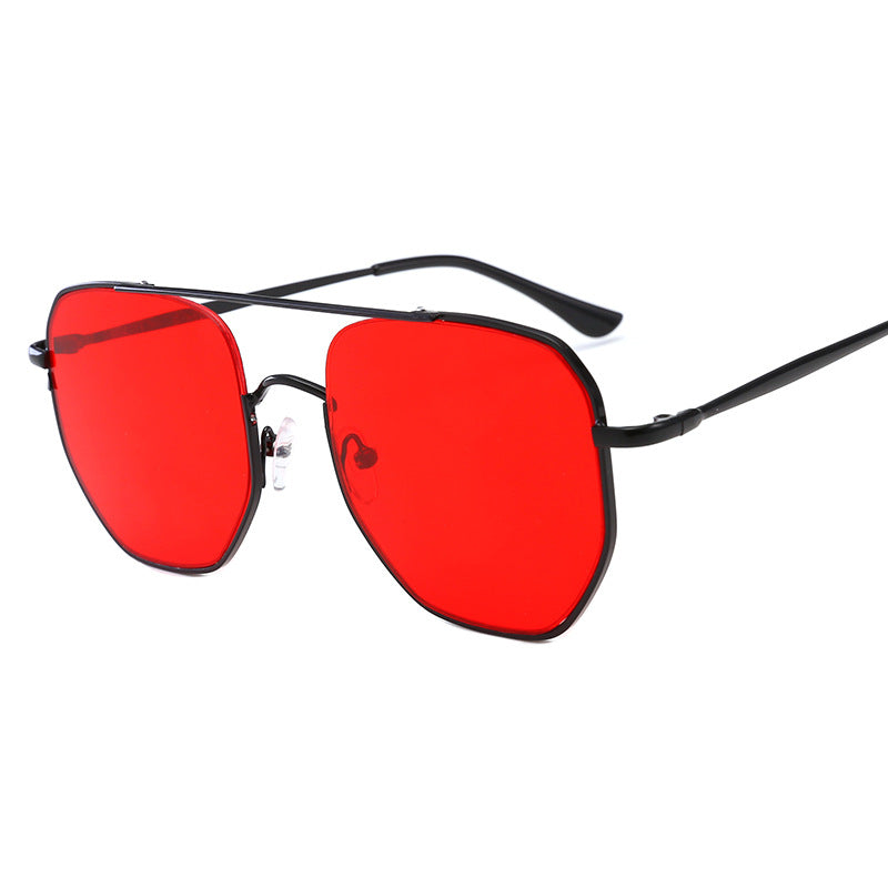 Damen moderne geometrische Sonnenbrille Karnz